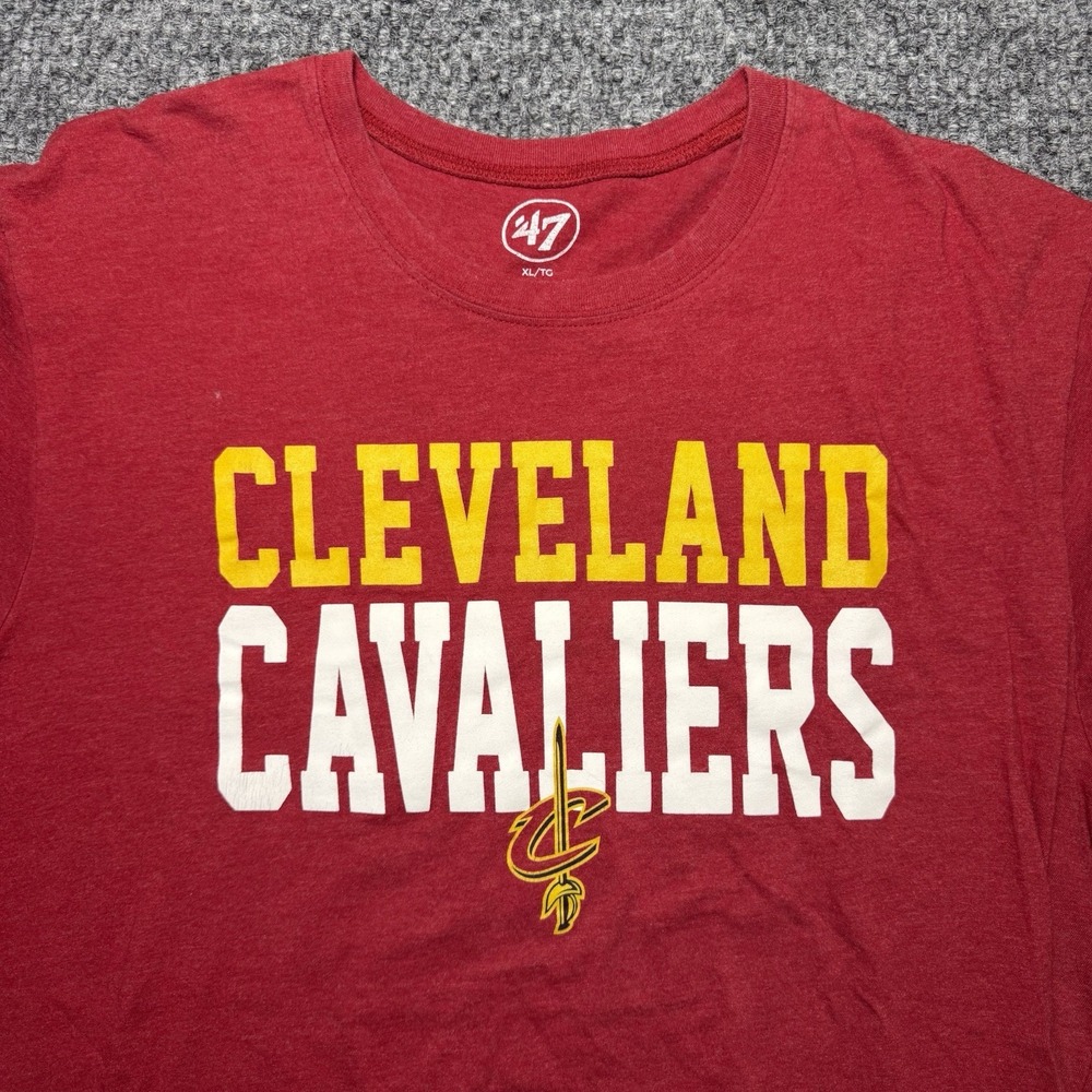 Cleveland Cavaliers T-Shirt NBA Basketball Cotton Blend Red Men's Sz Extra Large